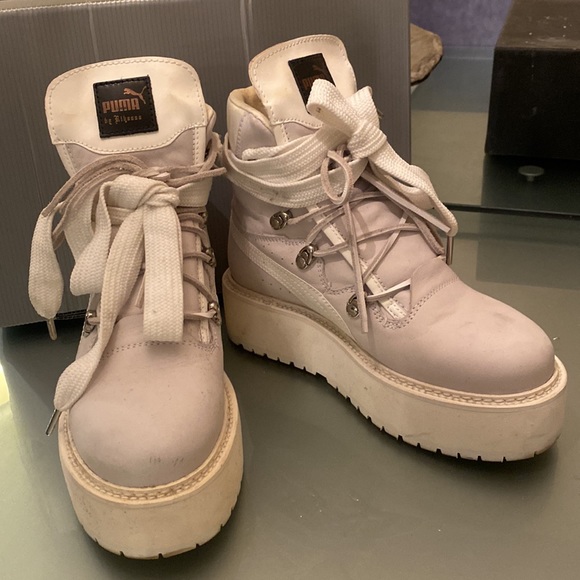 PUMA X FENTY by RIHANNA - platform high tops from her premiere collection Sz.7 - Picture 12 of 12